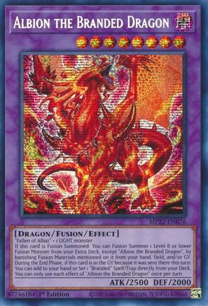 Image of Albion the Branded Dragon (MP22-EN076) - 2022 Tin of the Pharaoh's Gods 1st Edition
