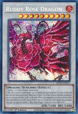 Image of Ruddy Rose Dragon (MP22-EN077) - 2022 Tin of the Pharaoh's Gods 1st Edition