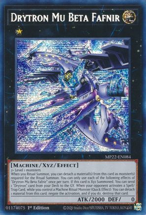 Image of Drytron Mu Beta Fafnir (MP22-EN084) - 2022 Tin of the Pharaoh's Gods 1st Edition