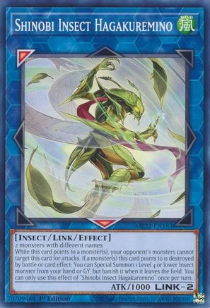 Image of Shinobi Insect Hagakuremino (MP22-EN183) - 2022 Tin of the Pharaoh's Gods 1st Edition