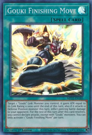 Image of Gouki Finishing Move (MP22-EN185) - 2022 Tin of the Pharaoh's Gods 1st Edition