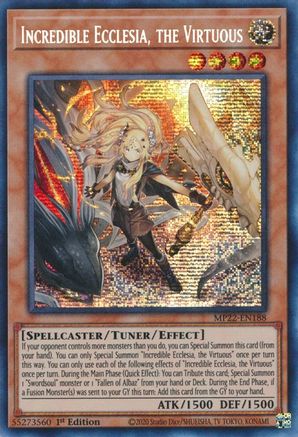 Image of Incredible Ecclesia, the Virtuous (MP22-EN188) - 2022 Tin of the Pharaoh's Gods 1st Edition