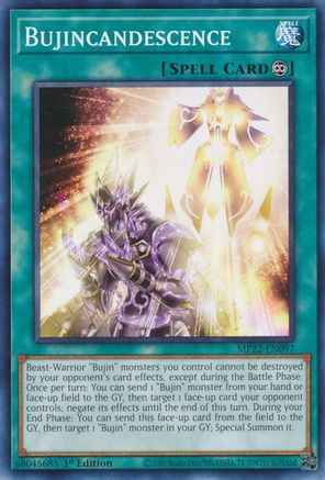 Image of Bujincandescence (MP22-EN097) - 2022 Tin of the Pharaoh's Gods 1st Edition