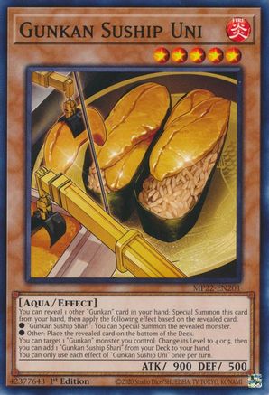 Image of Gunkan Suship Uni (MP22-EN201) - 2022 Tin of the Pharaoh's Gods 1st Edition