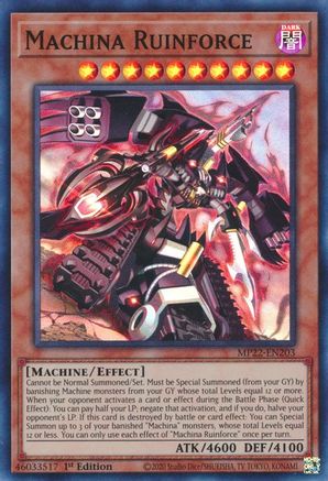 Image of Machina Ruinforce (MP22-EN203) - 2022 Tin of the Pharaoh's Gods 1st Edition