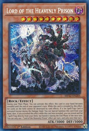 Image of Lord of the Heavenly Prison (MP22-EN205) - 2022 Tin of the Pharaoh's Gods 1st Edition