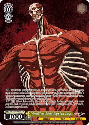 Image of Colossal Titan: Painful Sight from Above (TTR) (AOT/SX04-004TTR TTR) - Attack On Titan: Final Season