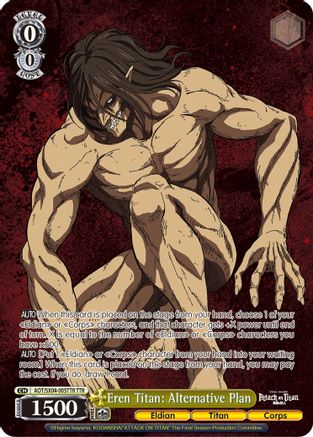 Image of Eren Titan: Alternative Plan (TTR) (AOT/SX04-005TTR TTR) - Attack On Titan: Final Season