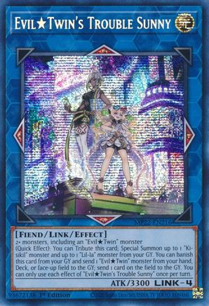 Image of Evil Twin's Trouble Sunny (MP22-EN216) - 2022 Tin of the Pharaoh's Gods 1st Edition