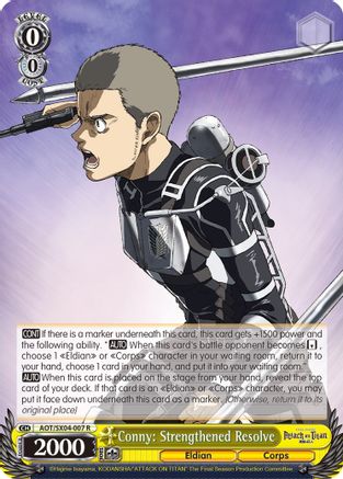 Image of Conny: Strengthened Resolve (AOT/SX04-007 R) - Attack On Titan: Final Season