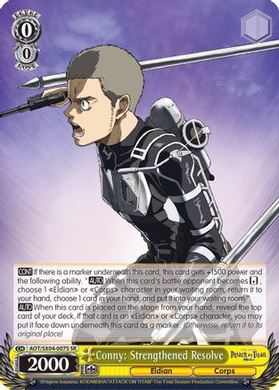 Image of Conny: Strengthened Resolve (SR) (AOT/SX04-007S SR) - Attack On Titan: Final Season