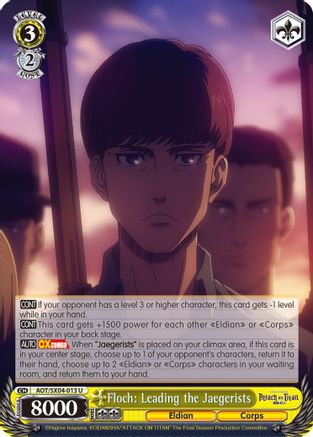 Image of Floch: Leading the Jaegerists (AOT/SX04-013 U) - Attack On Titan: Final Season