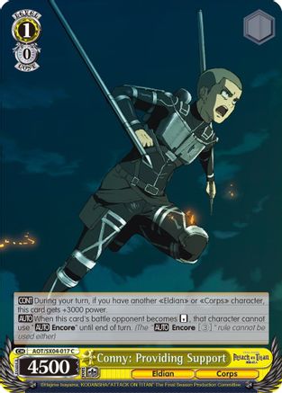 Image of Conny: Providing Support (AOT/SX04-017 C) - Attack On Titan: Final Season