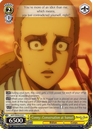 Image of Conny: Conversation at Sunset (AOT/SX04-018 C) - Attack On Titan: Final Season