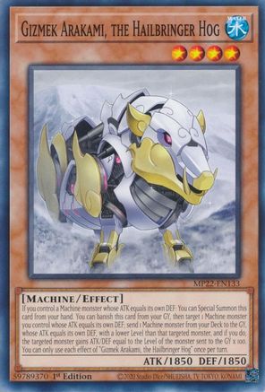 Image of Gizmek Arakami, the Hailbringer Hog (MP22-EN133) - 2022 Tin of the Pharaoh's Gods 1st Edition