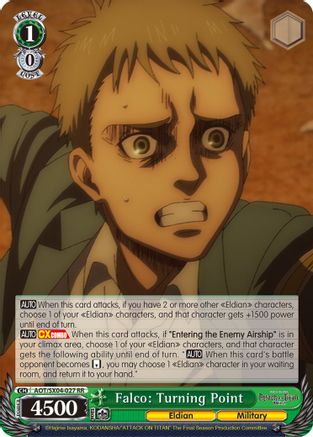 Image of Falco: Turning Point (AOT/SX04-027 RR) - Attack On Titan: Final Season