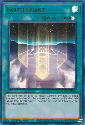 Image of Earth Chant (MP22-EN251) - 2022 Tin of the Pharaoh's Gods 1st Edition