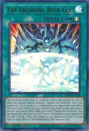 Image of The Breaking Ruin God (MP22-EN274) - 2022 Tin of the Pharaoh's Gods 1st Edition