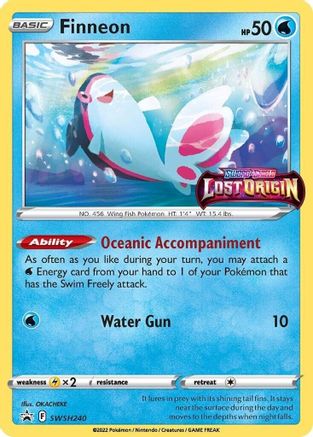 Image of Finneon SWSH240  - Holofoil SWSH Sword & Shield Promo Cards - Promo