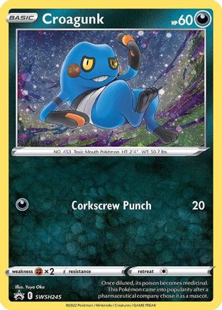 Image of Croagunk SWSH245  - Holofoil SWSH Sword & Shield Promo Cards - Promo