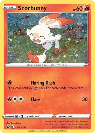 Image of Scorbunny SWSH244  - Holofoil SWSH Sword & Shield Promo Cards - Promo