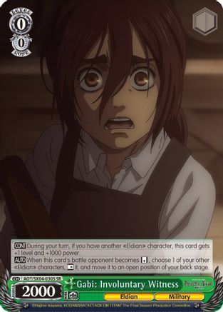 Image of Gabi: Involuntary Witness (SR) (AOT/SX04-030S SR) - Attack On Titan: Final Season