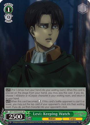Image of Levi: Keeping Watch (SR) (AOT/SX04-032S SR) - Attack On Titan: Final Season