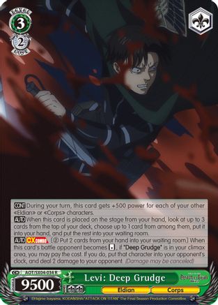 Image of Levi: Deep Grudge (AOT/SX04-034 R) - Attack On Titan: Final Season