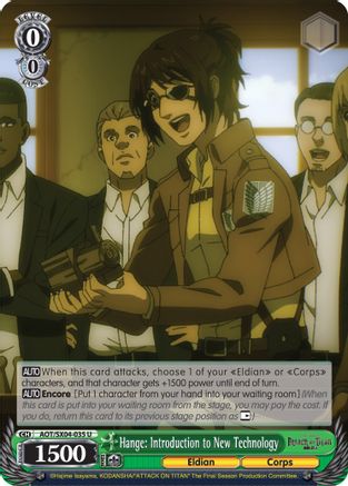 Image of Hange: Introduction to New Technology (AOT/SX04-035 U) - Attack On Titan: Final Season