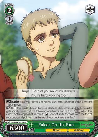 Image of Falco: On the Run (AOT/SX04-038 U) - Attack On Titan: Final Season