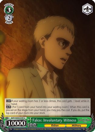 Image of Falco: Involuntary Witness (AOT/SX04-039 U) - Attack On Titan: Final Season