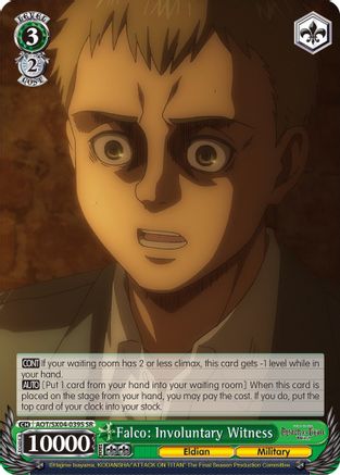 Image of Falco: Involuntary Witness (SR) (AOT/SX04-039S SR) - Attack On Titan: Final Season