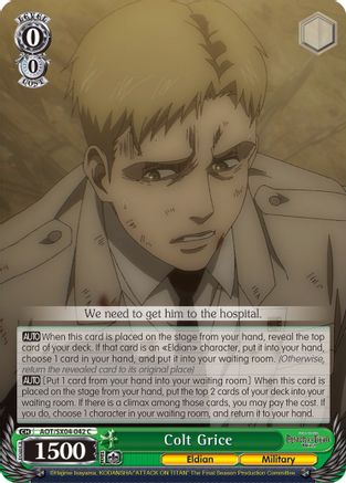 Image of Colt Grice (AOT/SX04-042 C) - Attack On Titan: Final Season