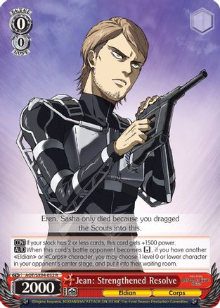 Image of Jean: Strengthened Resolve (AOT/SX04-052 R) - Attack On Titan: Final Season