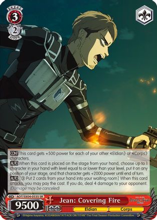 Image of Jean: Covering Fire (SR) (AOT/SX04-053S SR) - Attack On Titan: Final Season