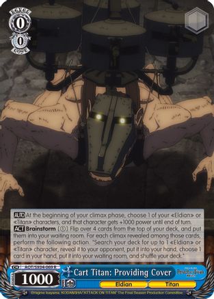 Image of Cart Titan: Providing Cover (AOT/SX04-069 R) - Attack On Titan: Final Season
