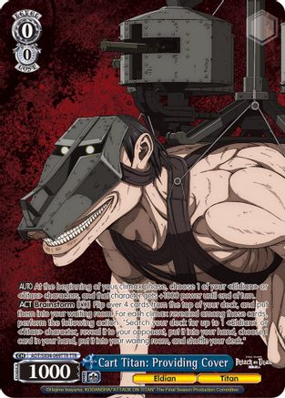 Image of Cart Titan: Providing Cover (TTR) (AOT/SX04-069TTR TTR) - Attack On Titan: Final Season