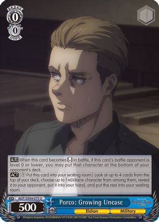 Image of Porco: Growing Unease (AOT/SX04-075 U) - Attack On Titan: Final Season