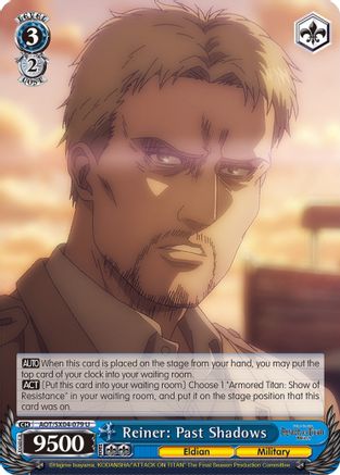 Image of Reiner: Past Shadows (AOT/SX04-079 U) - Attack On Titan: Final Season