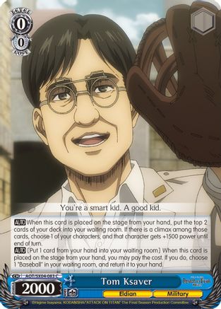 Image of Tom Ksaver (AOT/SX04-083 C) - Attack On Titan: Final Season