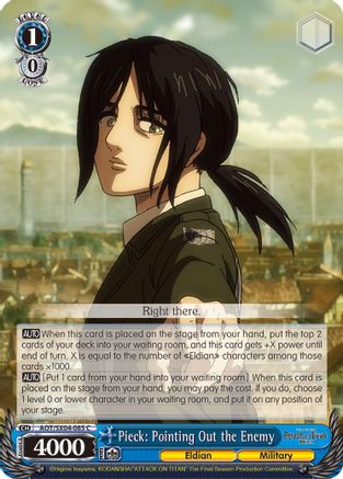 Image of Pieck: Pointing Out the Enemy (AOT/SX04-085 C) - Attack On Titan: Final Season