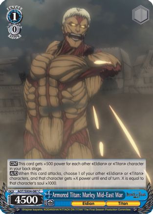 Image of Armored Titan: Marley Mid-East War (AOT/SX04-087 C) - Attack On Titan: Final Season