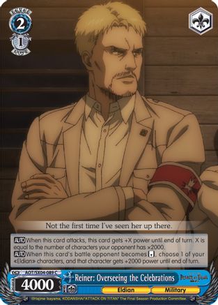 Image of Reiner: Overseeing the Celebrations (AOT/SX04-089 C) - Attack On Titan: Final Season