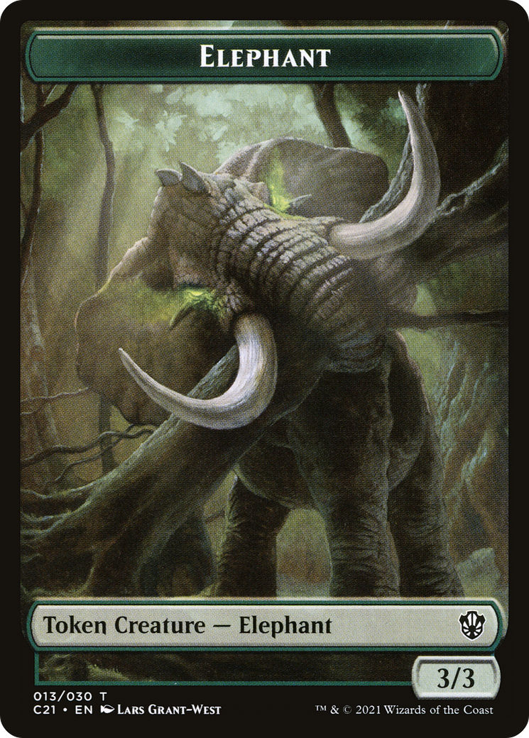 Image of Elephant (TC21-013) - Commander 2021 Tokens