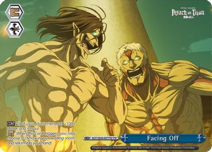 Image of Facing Off (TTR) (AOT/SX04-097TTR TTR) - Attack On Titan: Final Season