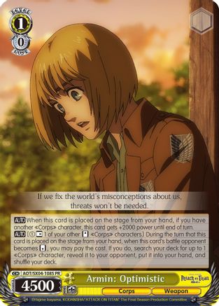 Image of Armin: Optimistic (Foil) (AOT/SX04-108S PR) - Attack On Titan: Final Season