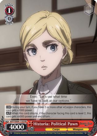 Image of Historia: Political Pawn (Foil) (AOT/SX04-115S PR) - Attack On Titan: Final Season