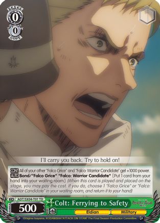 Image of Colt: Ferrying to Safety (AOT/SX04-T01 TD) - Attack On Titan: Final Season