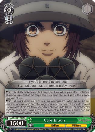 Image of Gabi Braun (AOT/SX04-T03 TD) - Attack On Titan: Final Season