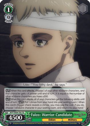 Image of Falco: Warrior Candidate (AOT/SX04-T05 TD) - Attack On Titan: Final Season